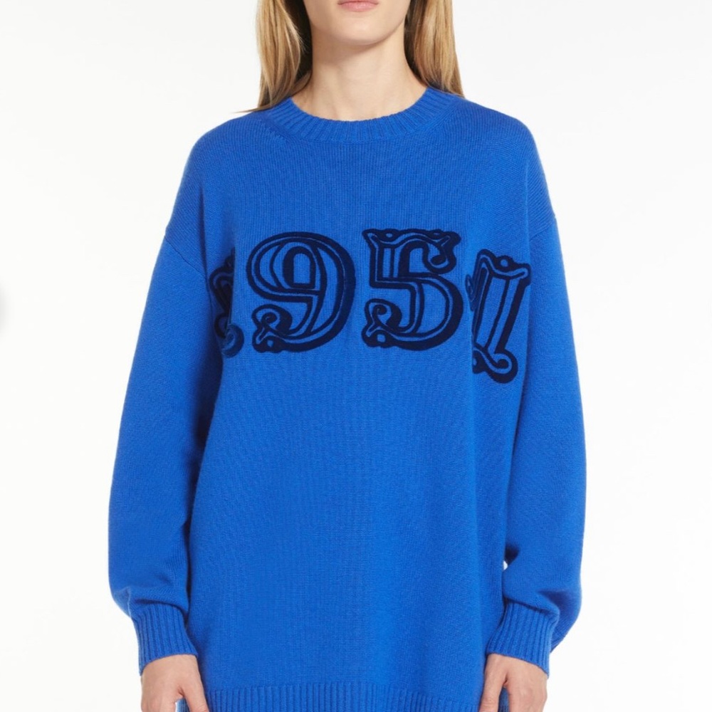 Max Mara 1951 cornflower blue sweater!
